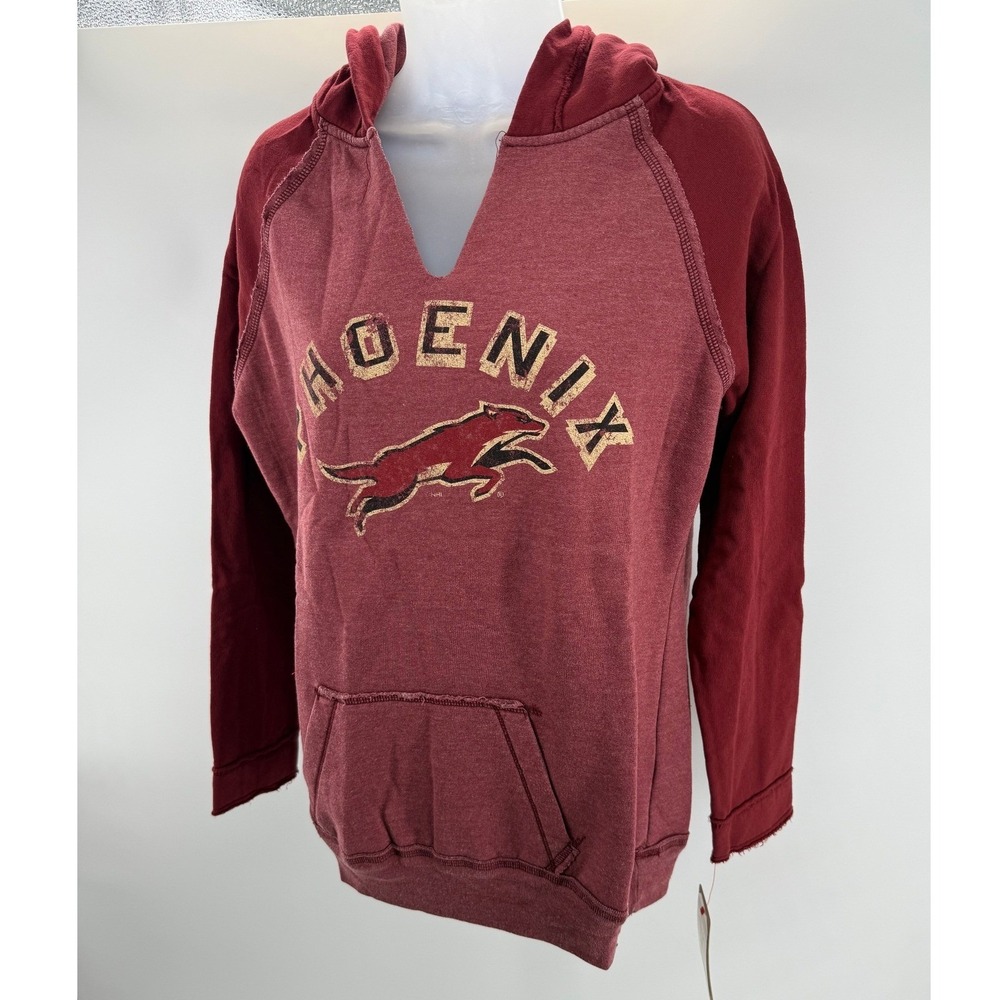 Retro Brand NHL Phoenix Coyotes Maroon Womens Hoodie Sweatshirt Med NEW - Picture 9 of 10